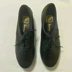 MS Safety Shoes by Iron Age Women Size 8 Black Safety Steel Toe Lace up Shoes